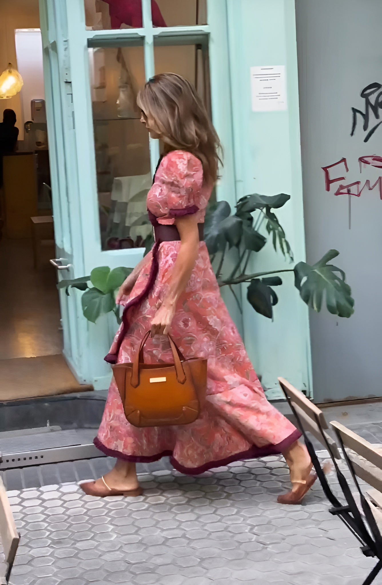 Amélie Blush Maxi Dress