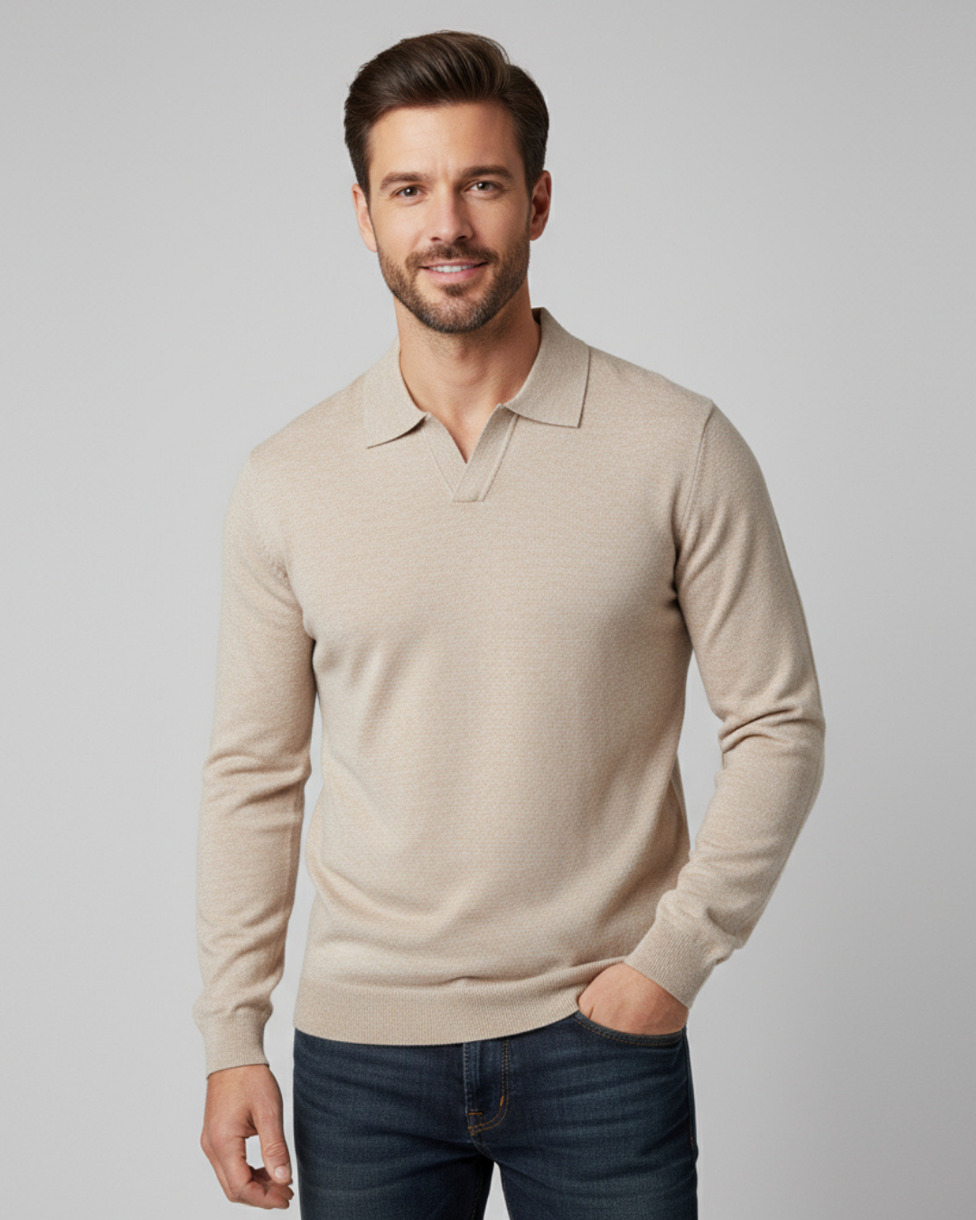 Benjamin long sleeve polo