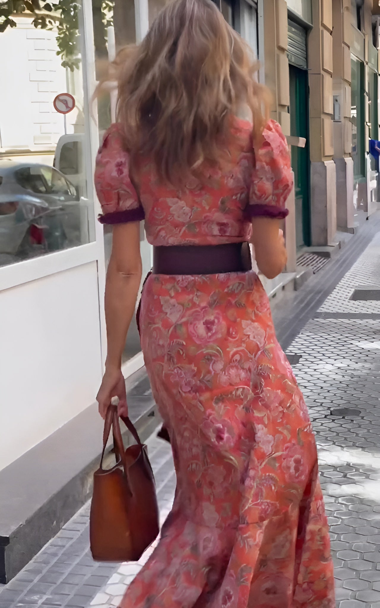 Amélie Blush Maxi Dress