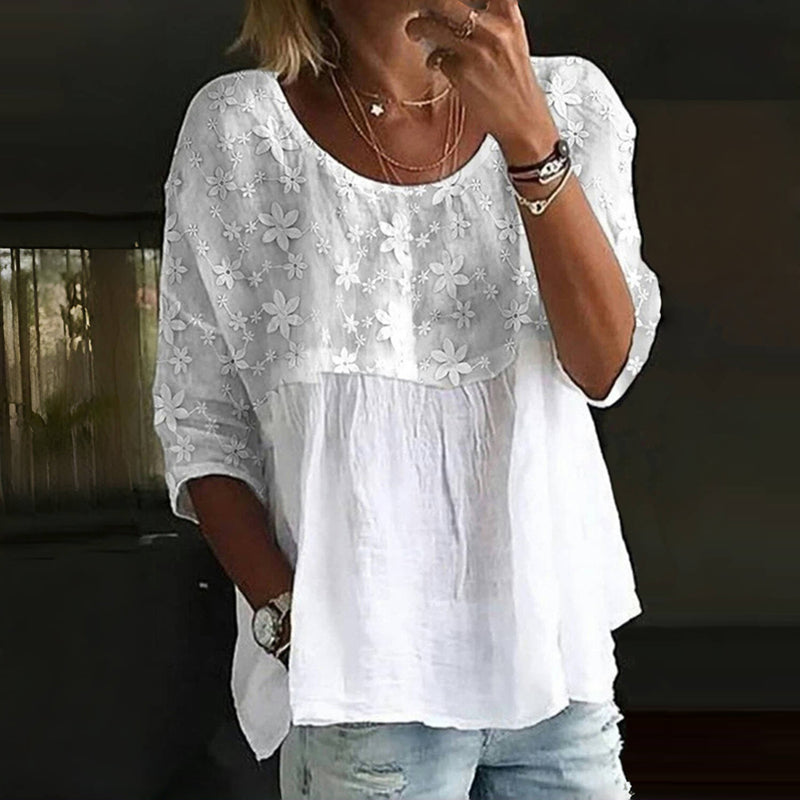 Floral summer blouse